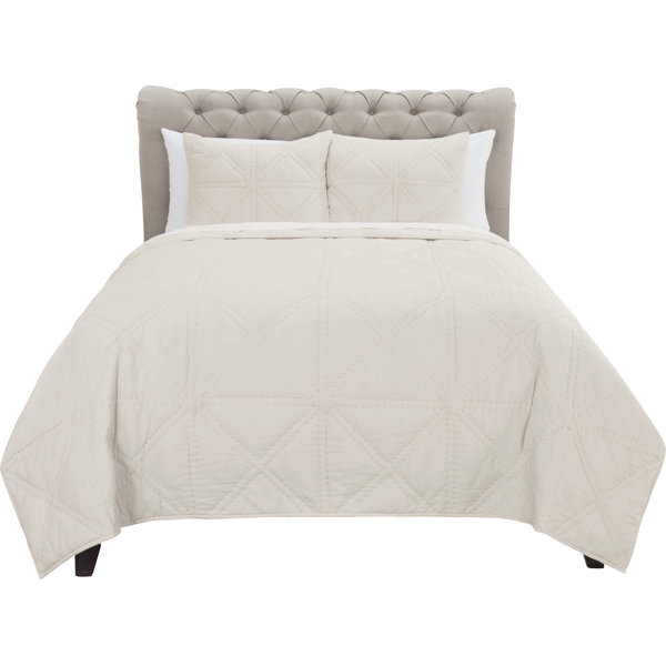 Fenton 100 Cotton Reversible Modern & Contemporary Quilt Set & Reviews